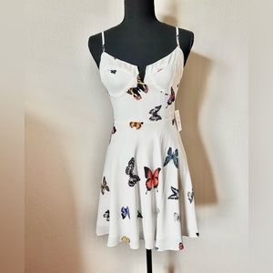 Beautiful Dress with butterfly skater girl dress